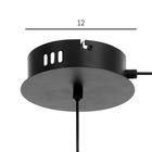 Светильник BayerLux "Пузырь матовый" 3хLED 24Вт черный 80x15x120 см - фото 21223092