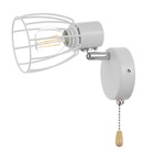 Бра с переключателем 59380/1 E14 40Вт белый-хром 13х8х13 см - фото 22687458