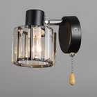 Бра с переключателем 59386/1 E14 40 Вт черный-хром 19×11×12 см - фото 35298012