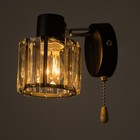 Бра с переключателем 59386/1 E14 40 Вт черный-хром 19×11×12 см - фото 35298013