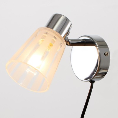 Бра с проводом 59391/1 E14 40 Вт хром 15×11×15 см