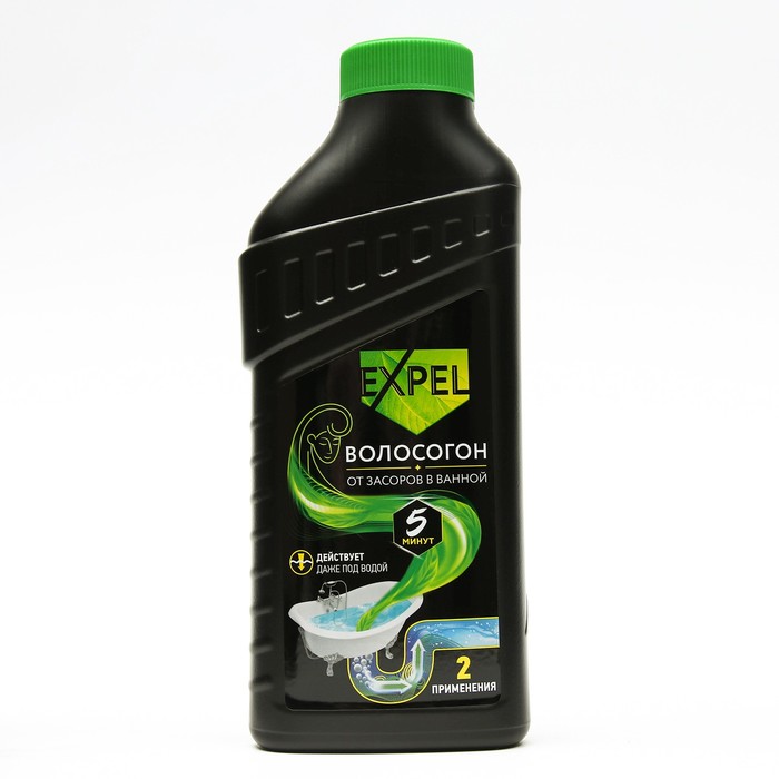 Средство от засоров в ванной, EXPEL ВОЛОСОГОН, гель, 500 мл - Фото 1
