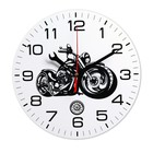 Часы настенные "Мотоцикл", плавный ход, d=24 см - фото 318480943