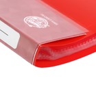 Папка с 20 вкладышами А4, 600 мкм, Calligrata, 15 мм, красная - Фото 4