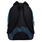 Рюкзак молодёжный, 44×30×17 см, эргономичная спинка, Calligrata К «Геометрия», синий - фото 118962614