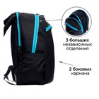 Рюкзак молодёжный, 44×30×17 см, эргономичная спинка, Calligrata К «Геометрия», синий - фото 118962602