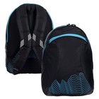 Рюкзак молодёжный, 44×30×17 см, эргономичная спинка, Calligrata К «Геометрия», синий - фото 118962604