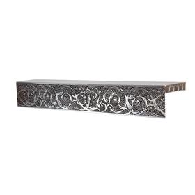 Потолочный карниз трёхрядный «Эконом Вензель», 380 см, цвет серебро шоколад