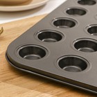 Форма для выпечки «Жаклин. Круг», 35×26 см, 24 ячейки, антипригарное покрытие, цвет чёрный - Фото 3