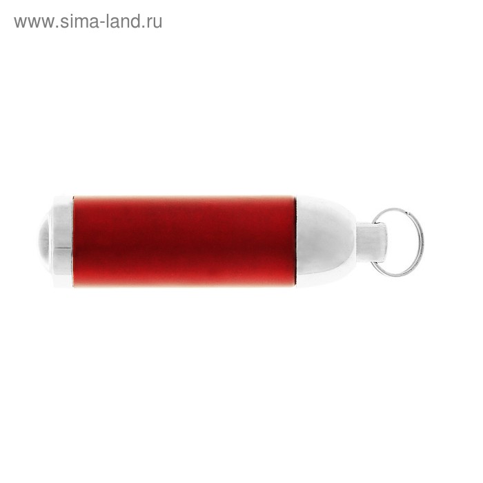 Фонарик 1 светодиод на кольце 5 х 1,5 см, красный - Фото 1