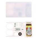 Набор дорожный для шитья, в пластиковой упаковке, цвет белый - Фото 1