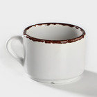 Чашка чайная Хорекс Antica perla, 350 мл, фарфор, белая - Фото 2