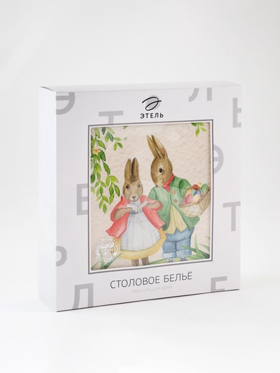 Скатерть «Этель» Easter, d=148 см±3 см, хлопок 100%, саржа 190 г/м²