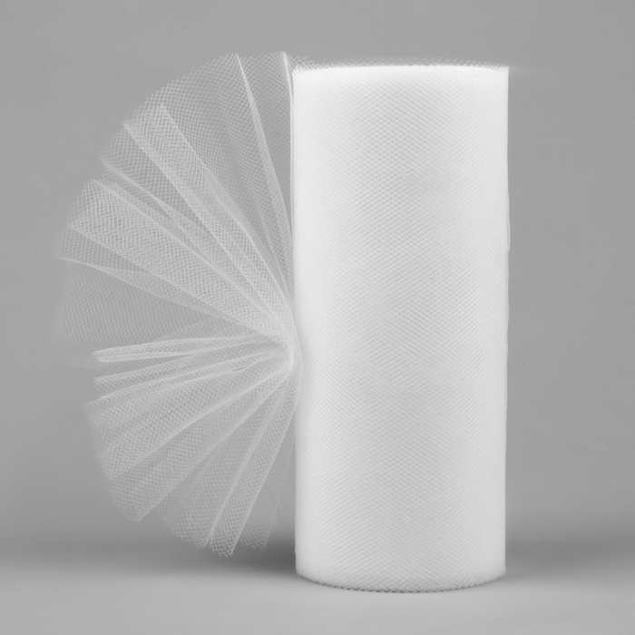 Фатин, 15 см, 23±1 м, 11±1 г/м², белый №1 - Фото 1