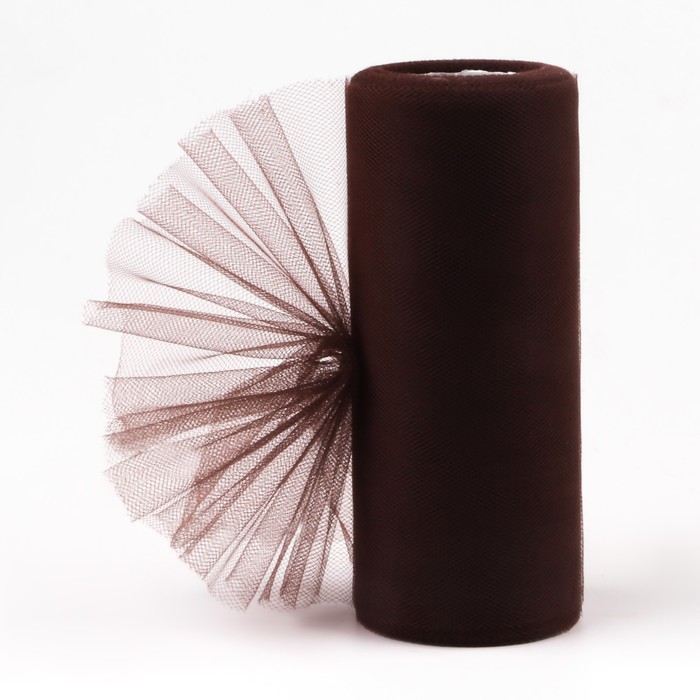 Фатин, 15 см, 23 ± 1 м, 11 ± 1 г/м², цвет коричневый №29 - Фото 1