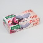 Перчатки хозяйственные латексные неопудренные, размер S, 100 шт/уп, цена за 1 шт, цвет белый - Фото 5