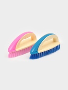 Щётка утюжок для уборки Доляна, с ручкой, пластик, хозяйственная, 17×6×8.5 см, МИКС 5531375