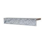 Потолочный карниз трёхрядный «Эконом Вензель», 160 см, цвет серебро белый - фото 295115091