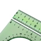 Набор чертёжный Calligrata, 4 предмета (линейка 20 см, 2 треугольника 30°/60°, 45°/45°, транспортир), МИКС - Фото 3