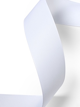 Лента репсовая, 38 мм, 23±1 м, белая №01