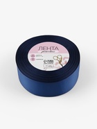 Лента репсовая, 40 мм, 23±1 м, тёмно-синяя №38 - Фото 5
