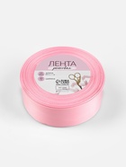 Лента репсовая, 40 мм, 23±1 м, светло-розовая №04 - Фото 5