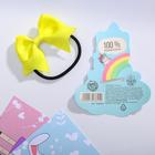 Резинка для волос с бантом «Единорог» 9,5 х 8 см - Фото 2