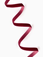 Лента бархатная, 6 мм, 18±1 м, бордовая №43 - Фото 2