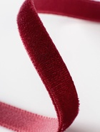 Лента бархатная, 6 мм, 18±1 м, бордовая №43 - Фото 3