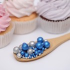 Посыпка кондитерская с мягким центром «Блеск»: синяя, серебряная, 50 г - Фото 2