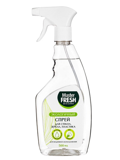 Экологичный спрей Master FRESH для стёкол, зеркал, пластика, 500 мл