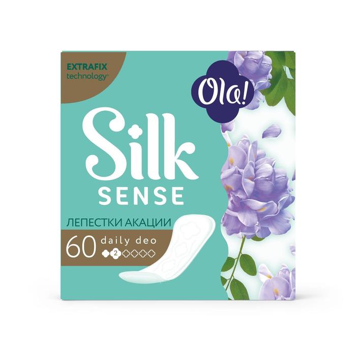 Прокладки ежедневные Ola! Silk Sense лепестки акации, 60 шт. - Фото 1