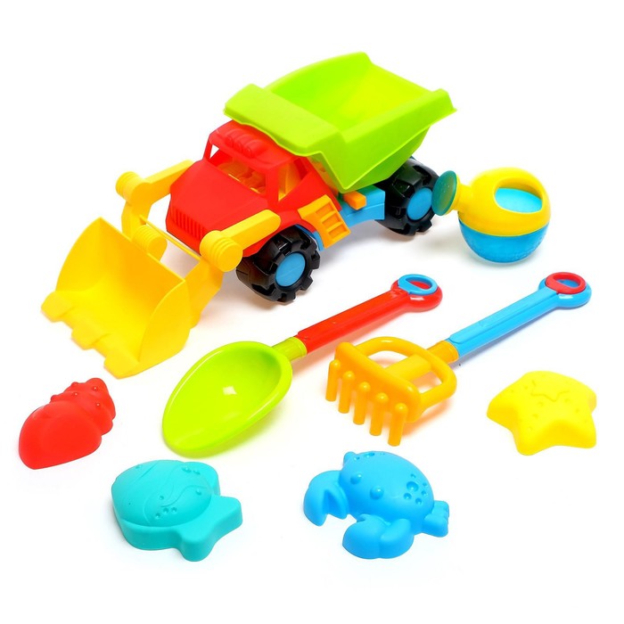 Песочный набор «Супергрузовик», 6 предметов, цвета МИКС 49294