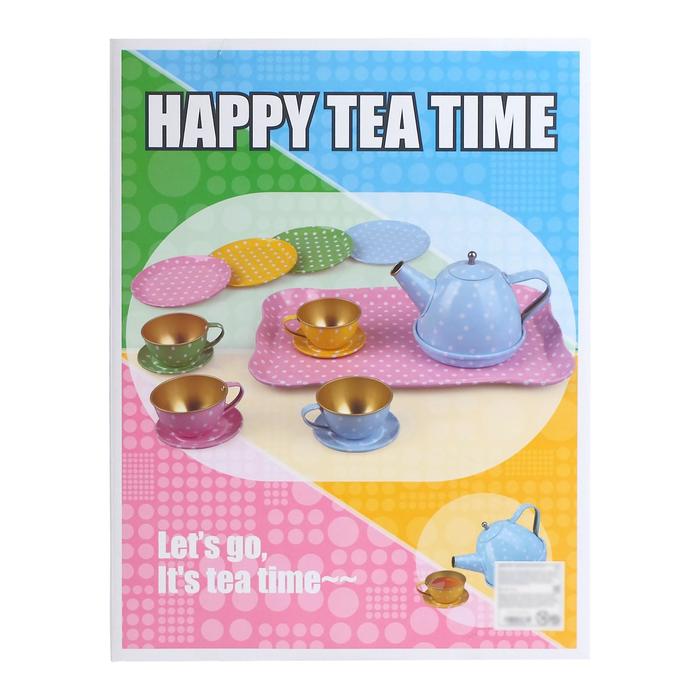 Набор металлической посудки «Чаепитие», 14 предметов 49300