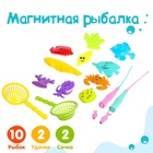 Рыбалка «Большие рыбки» 10 рыбок, 2 удочки, 2 сачка - Фото 1