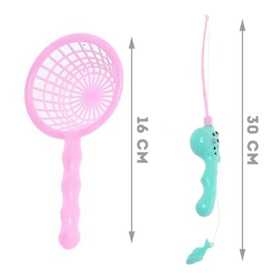 Рыбалка «Большие рыбки» 13 рыбок, удочка, сачок