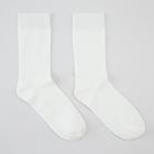 Носки мужские OPTIMA, цвет белый, размер 25-27 - Фото 1