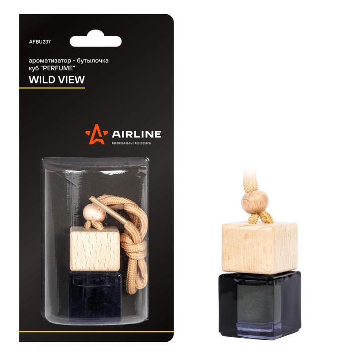 Ароматизатор подвесной в бутылочке AIRLINE куб Perfume, WILD VIEW AFBU237