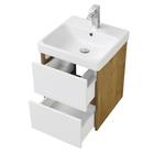Тумба под раковину AQUATON Сканди 45 белая, дуб рустикальный 1A251601SDZ90 - Фото 2