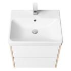 Тумба под раковину AQUATON Сканди 55 белая, дуб верона 1A251701SDB20 - Фото 2