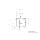 Тумба под раковину AQUATON Сканди 70 белая, дуб верона 1A251801SDB20 - Фото 4