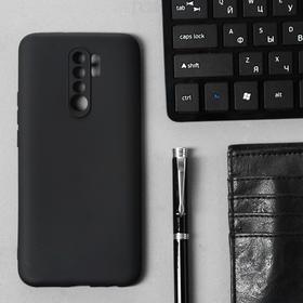 Чехол Innovation, для Xiaomi Redmi 9, силиконовый, матовый, черный