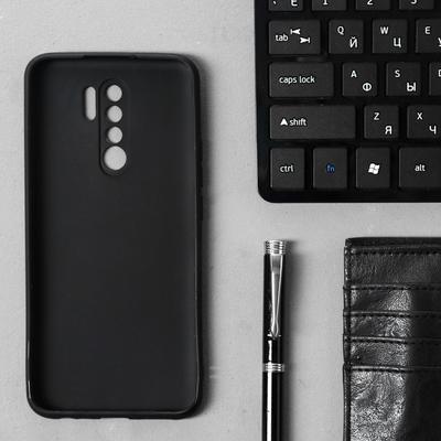 Чехол Innovation для Xiaomi Redmi 9, силиконовый, матовый, чёрный
