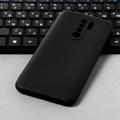 Чехол Innovation для Xiaomi Redmi 9, силиконовый, матовый, чёрный