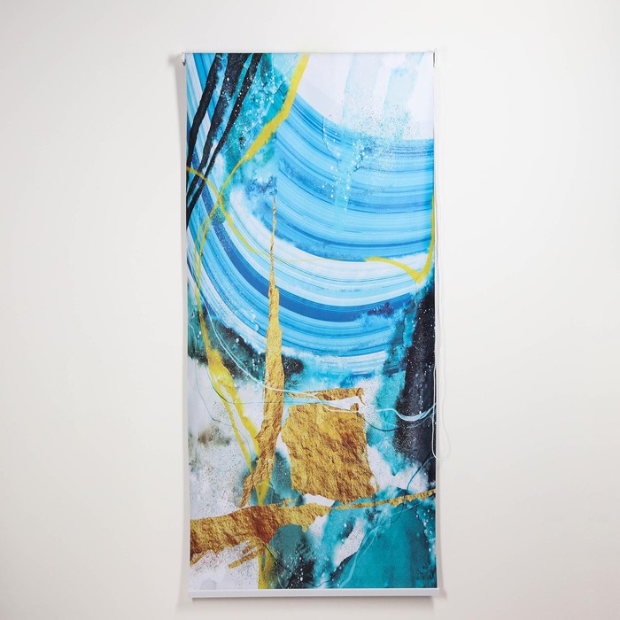Штора рулонная «Каменная», 60×200 см (с учётом креплений 3.5 см), блэкаут