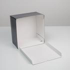 Коробка кондитерская, упаковка, Best Wishes 30 х 30 х 19 см (комплект 5 шт) - фото 25348841