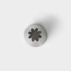 Насадка кондитерская KONFINETTA «Закрытая звезда», d=3 см, выход 0,8 см, нержавеющая сталь - Фото 3