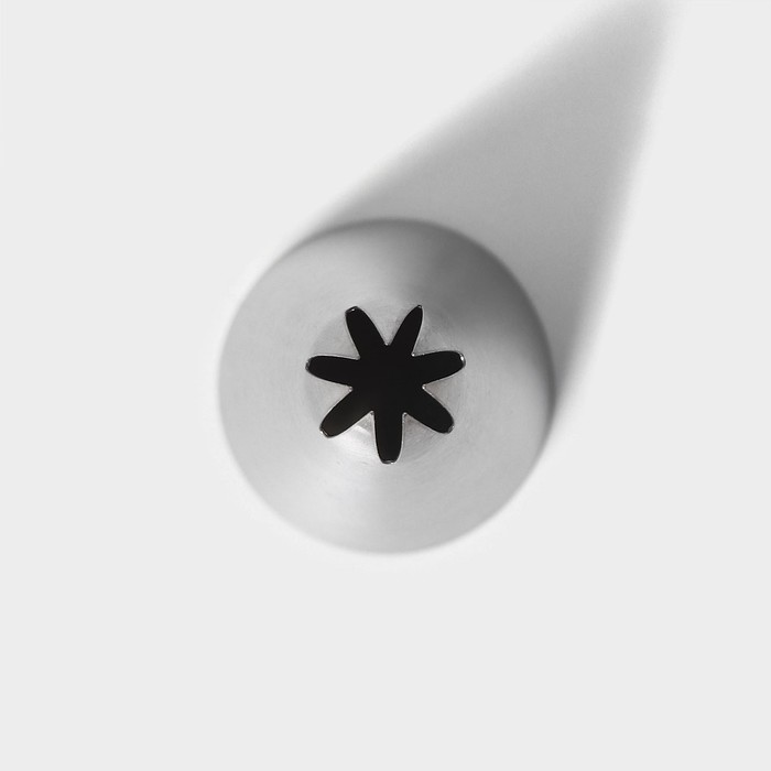 Насадка кондитерская KONFINETTA «Закрытая звезда», d=3 см, выход 1,2 см, нержавеющая сталь - фото 1908664264