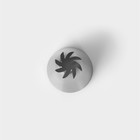 Насадка кондитерская KONFINETTA «Закрытая роза», d=3 см, выход 1 см, нержавеющая сталь - Фото 3