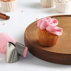 Насадка кондитерская KONFINETTA «Лепесток большой», d=3.4 см, выход d=3 см, нержавеющая сталь - Фото 2